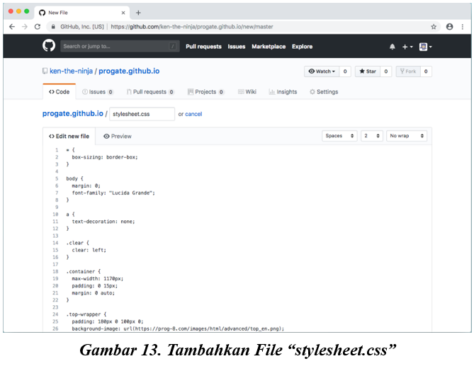 CARA MEMPUBLIKASIKAN HALAMAN WEB DENGAN GITHUB - LABKOMMAT